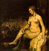 REMBRANDT Harmenszoon van Rijn Bathsheba in her bath, also modelled by Hendrickje, oil painting reproduction